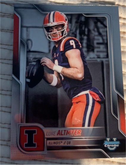2025 Bowman University Chrome #17 Luke Altmyer — front