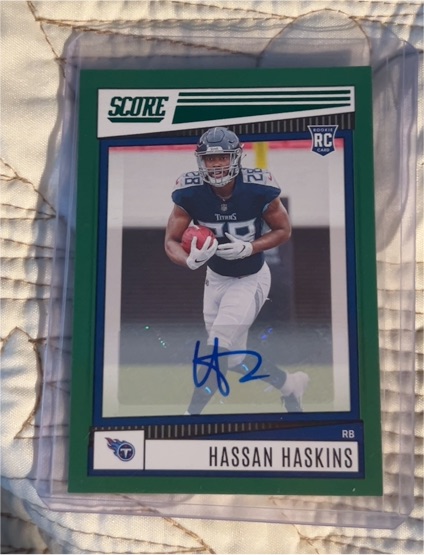2022 Panini Score #327 Hassan Haskins — front