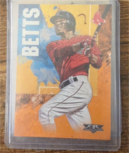 2019 Topps Fire #102 Mookie Betts — front