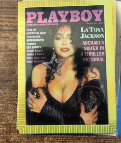1995 Playboy Chromium Cover Cards #81 La Toya Jackson — front