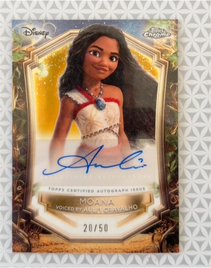 2025 Topps Disney Wonder Moana Voiced by Auli'i Cravalho #20/50 — front