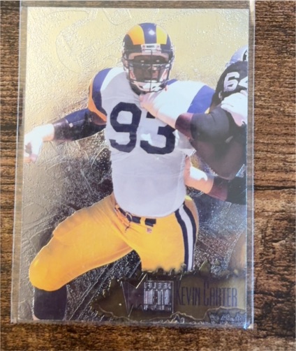 1996 Fleer Metal #102 Kevin Carter — front