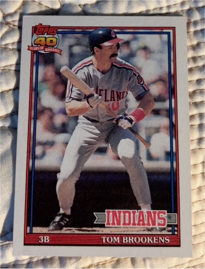 1991 Topps #268 Tom Brookens — front