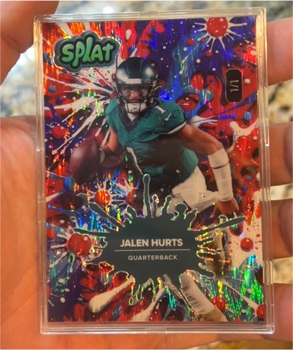 2025 Wild Card SPLAT #SBBLU01-JH Jalen Hurts — front