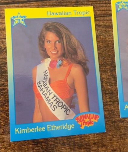 1993 Star Hawaiian Tropic #unknown Kimberlee Etheridge — front