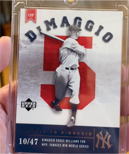 2002 Upper Deck Tribute To Joe DiMaggio #10 — front