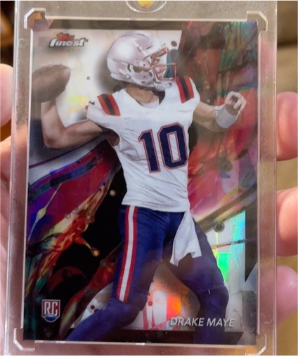 2024 Topps Finest #82 Drake Maye — front