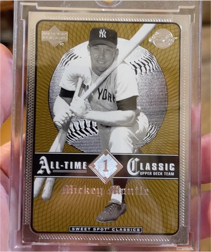 2002 Upper Deck Sweet Spot Classics #1 Mickey Mantle — front
