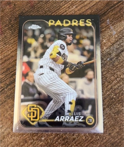2024 Topps Chrome Update #USC100 Luis Arraez — front