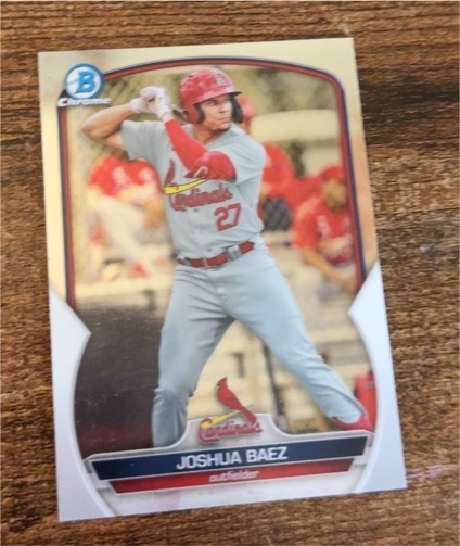 2023 Bowman Chrome #BCP-127 Joshua Baez — front