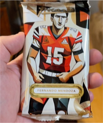 2025 Wild Card Fernando Mendoza Comix Picasso 1/1 — front