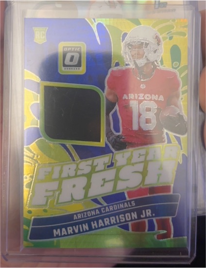 2024 Donruss Optic First Year Fresh #FYF-MHJ Marvin Harrison Jr. — front
