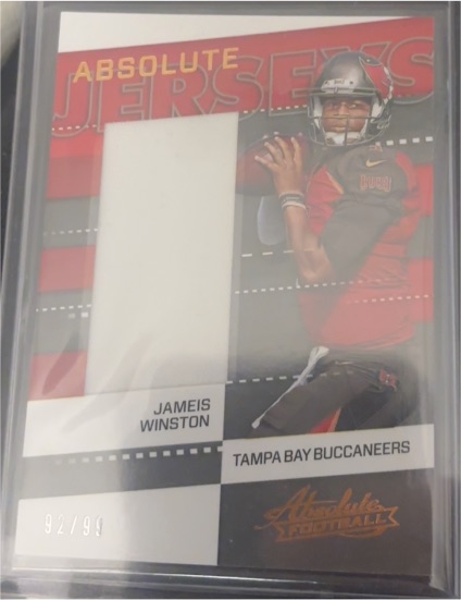 2017 Panini Absolute Absolute Jerseys #9 Jameis Winston — front