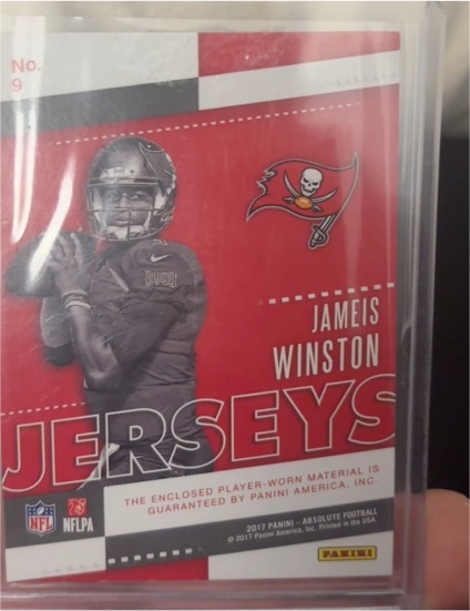2017 Panini Absolute Football #9 Jameis Winston — front