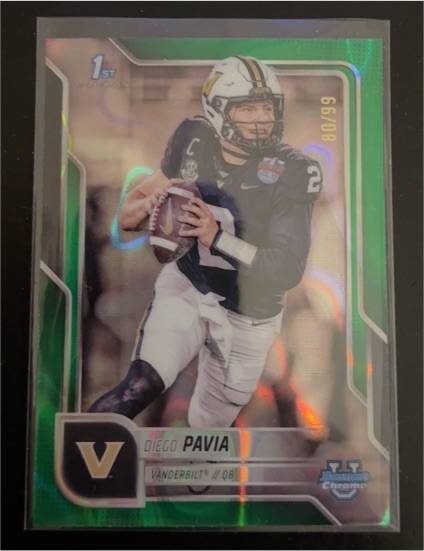 2025 Bowman Chrome University #190 Diego Pavia — front