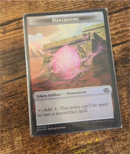 2022 Magic: The Gathering #007 Powerstone Token The Brothers' War — front
