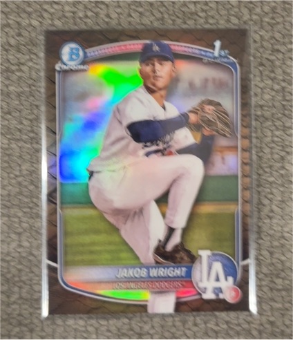 2025 Bowman Chrome Prospects #BCP-143 Jakob Wright — front