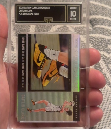 2025 Panini Caitlin Clark Chronicled #75 Shoe Game — front