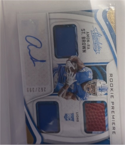 2021 Panini Absolute Rookie Premiere #Amon-Ra St. Brown — front