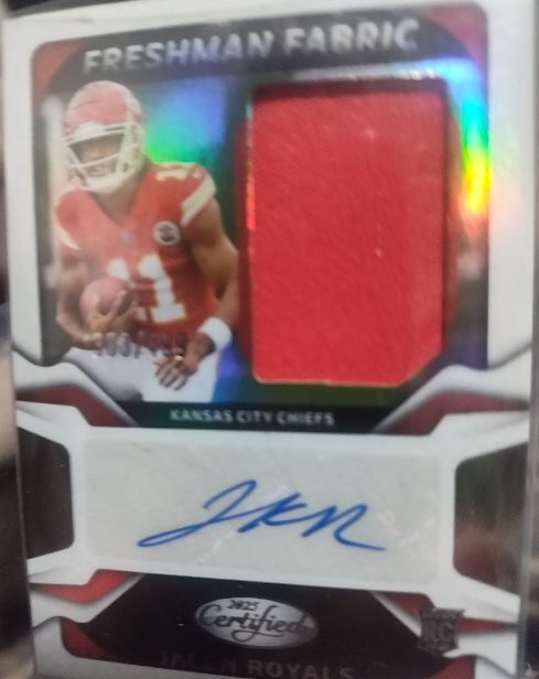 2025 Panini Certified Freshman Fabric J.K. Dobbins — front