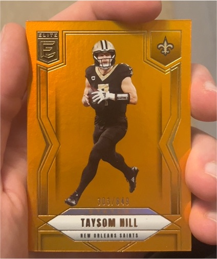 2025 Panini Donruss Elite #50 Taysom Hill — front