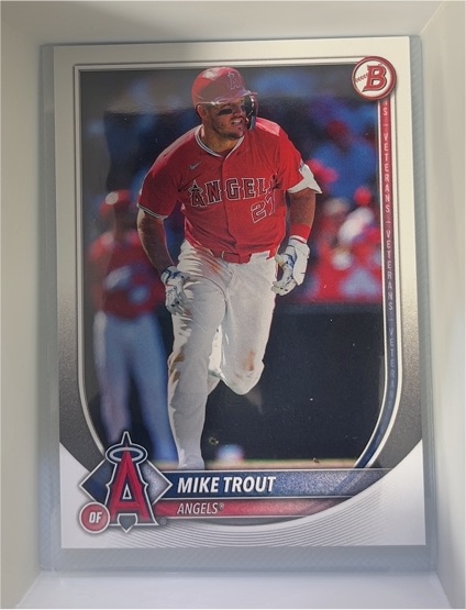 2025 Bowman #1 Mike Trout — front