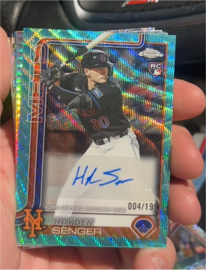2025 Topps Chrome Update #AC-HS Hayden Senger — front
