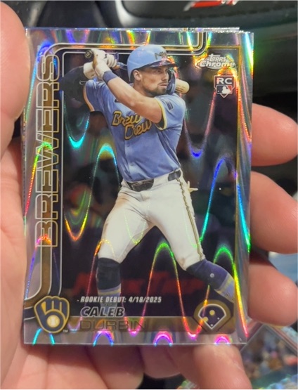 2025 Topps Chrome Update #USC112 Caleb Durbin — front
