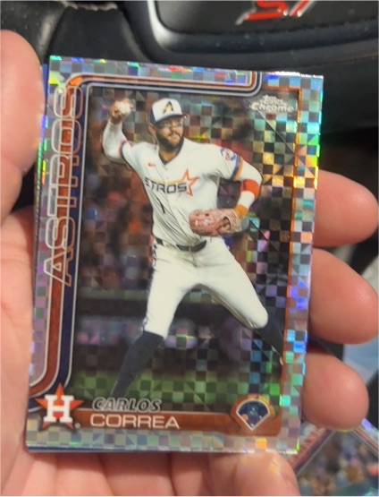 2025 Topps Chrome Update #USC164 Carlos Correa Houston Astros — front
