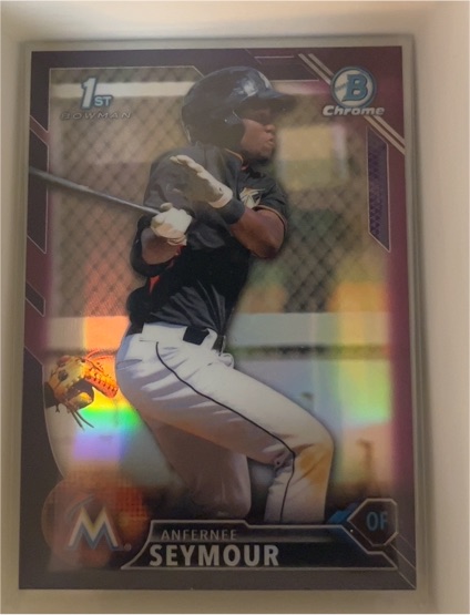 2016 Bowman Chrome #BP21 Anfernee Seymour — front