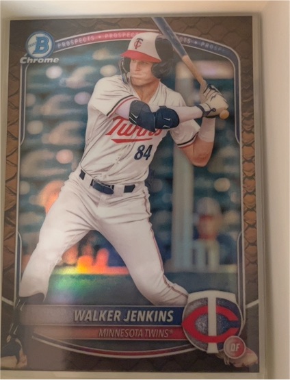 2025 Bowman Chrome Prospects #BCP-1 Walker Jenkins — front