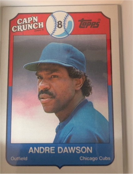 1989 Topps Cap'n Crunch #10 Andre Dawson — front