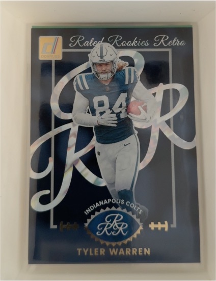 2025 Panini Donruss Rated Rookies Retro #9 Tyler Warren — front