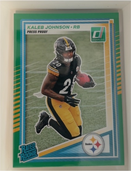 2025 Donruss #322 Kaleb Johnson — front