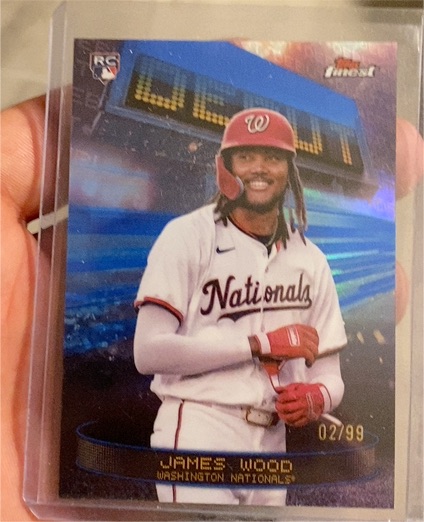 2025 Topps Finest #D-1 James Wood — front