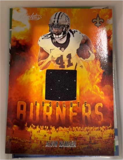2025 Panini Absolute Burners #ABU-AKA Alvin Kamara — front