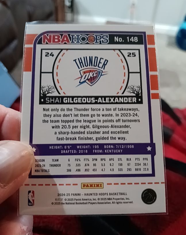 2024-25 Panini NBA Hoops #148 Shai Gilgeous-Alexander — front