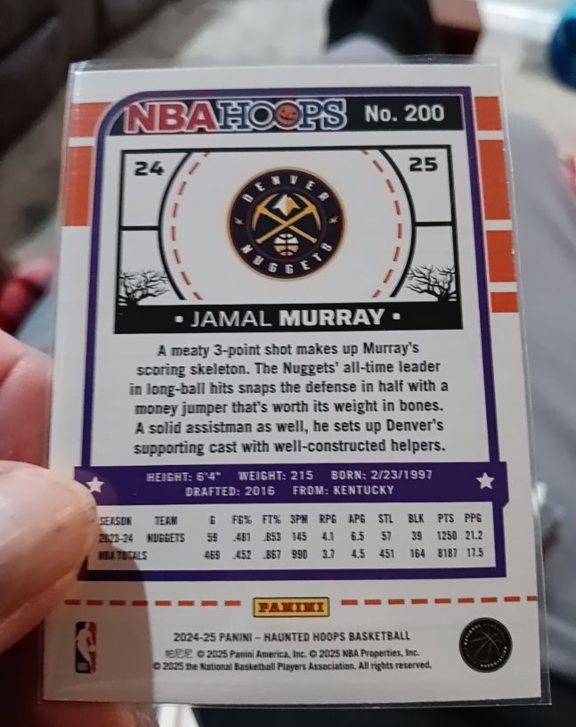2024-25 Panini NBA Hoops #200 Jamal Murray — front