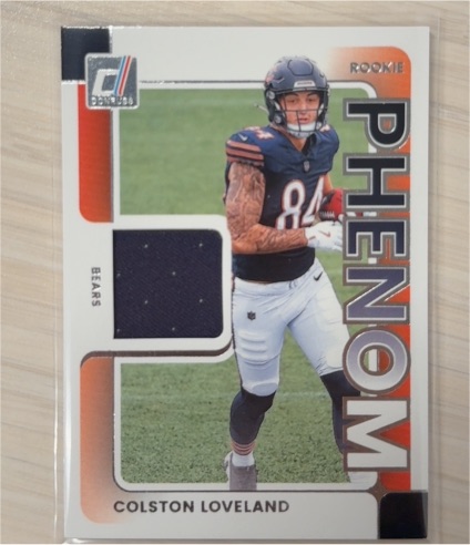 2025 Panini Donruss #RPJ-CLD Colston Loveland Rookie Phenom Jersey Patch — front
