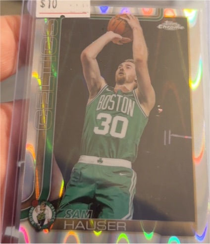 2025-26 Topps Chrome #14 Sam Hauser — front