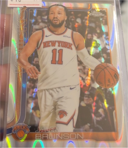 2025-26 Topps Chrome #101 Jalen Brunson — front