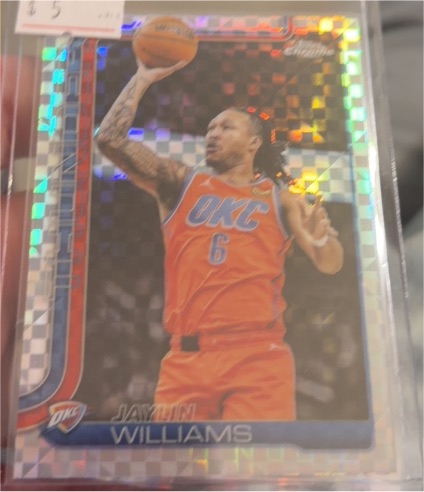 2025-26 Topps Chrome #105 Jaylin Williams — front