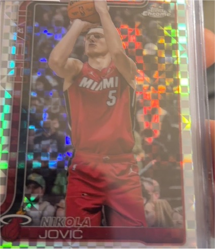 2025-26 Topps Chrome #172 Nikola Jovic — front