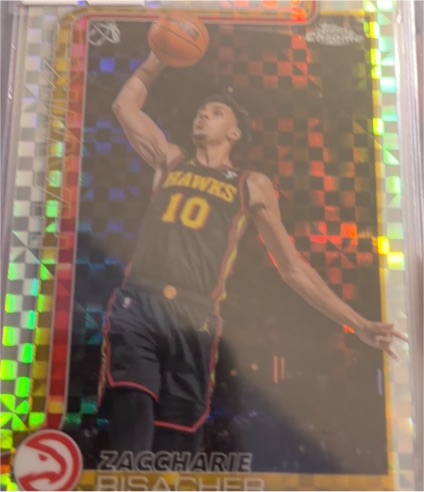 2025-26 Topps Chrome #2 Zaccharie Risacher X-Fractor — front