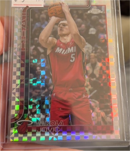 2025-26 Topps Chrome #172 Nikola Jovic — front