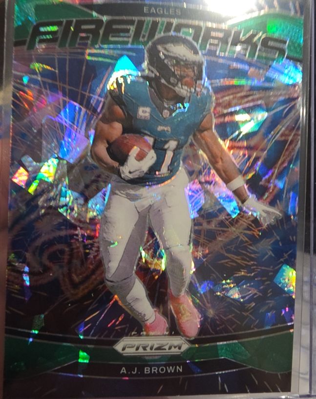 2024 Panini Prizm Fireworks #13 A.J. Brown — front