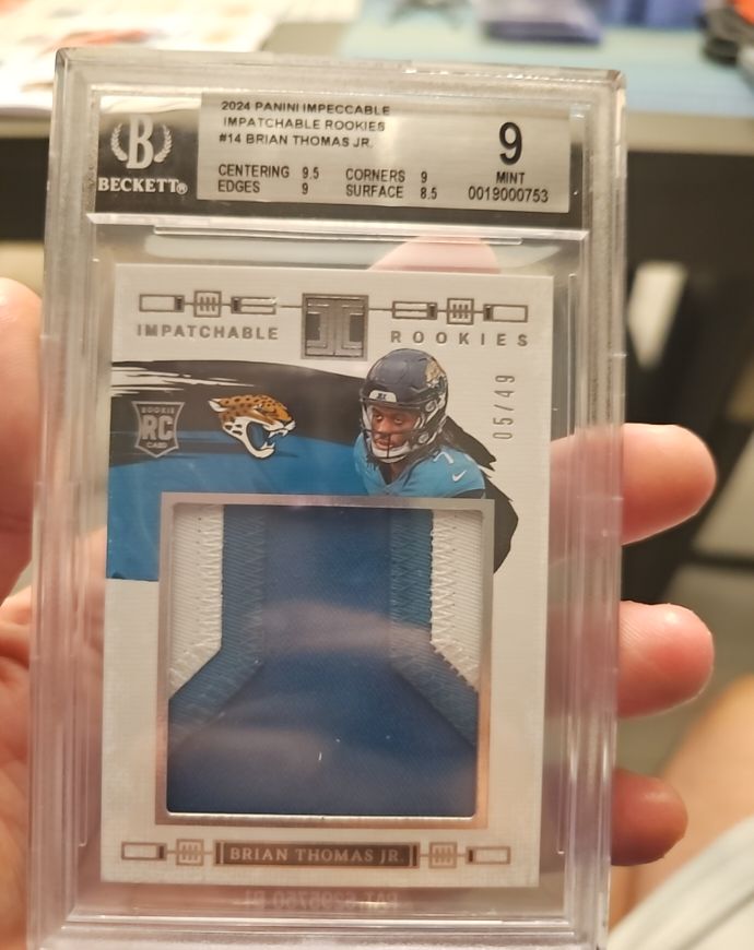 2024 Panini Impeccable #14 Brian Thomas Jr — front