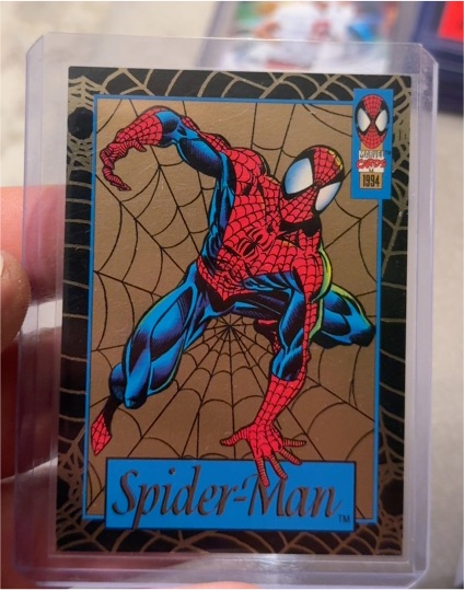 1994 Fleer Marvel Amazing Spider-Man #3 Gold Web Foil — front