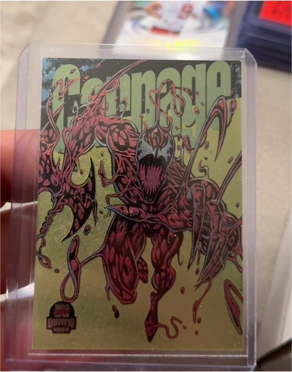 1994 Marvel Universe #1 Carnage Power Blast — front