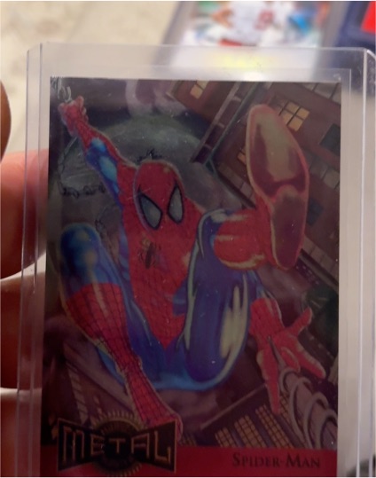 1995 Marvel Metal #12 Spider-Man Metal Blaster — front